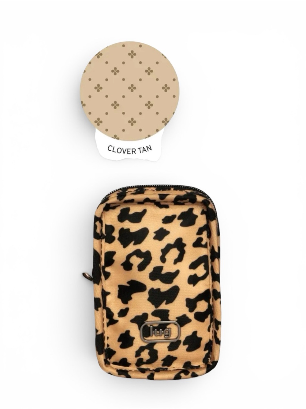 LUG DRIZZLE MINI ZIP STORAGE POUCH SPOTTED LEOPARD